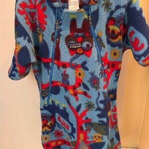 Rare Patagonia Infant Fleece Onesie - Blue Multicolor